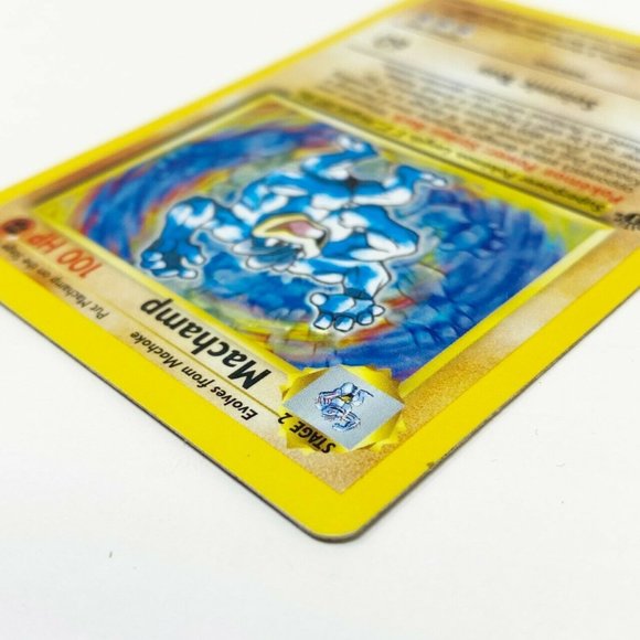 Pokemon MACHAMP 1st Edition Holo Rare 8/102 Base - Picture 5 of 13